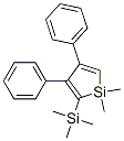 1,1-디메틸-3,4-디페닐-2-트리메틸실라닐-1H-실롤 구조식 이미지