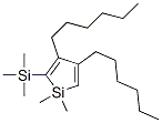 3,4-DIHEXYL-1,1-DIMETHYL-2-TRIMETHYLSILANYL-1H-SILOLE Structure