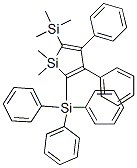 1,1-DIMETHYL-3,4-DIPHENYL-2-TRIMETHYLSILANYL-5-TRIPHENYLSILANYL-1H-SILOLE Structure