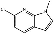 1H-Pyrrolo[2,3-b]pyridine, 6-chloro-1-Methyl- Structure