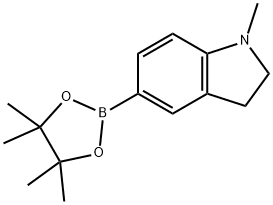1-METHYL-5-(4,4,5,5-TETRAMETHYL-1,3,2-DIOXABOROLAN-2-YL)INDOLINE Structure