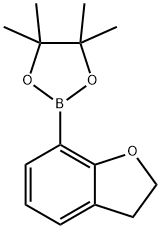 7-(4,4,5,5-TETRAMETHYL-1,3,2-DIOXABOROLAN-2-YL)-2,3-DIHYDROBENZO[B]FURAN 구조식 이미지