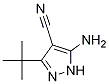 5-aMino-3-tert-butyl-1H-pyrazole-4-carbonitrile Structure