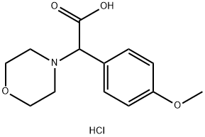 (4-METHOXY-PHENYL)-MORPHOLIN-4-YL-ACETIC ACID HYDROCHLORIDE 구조식 이미지