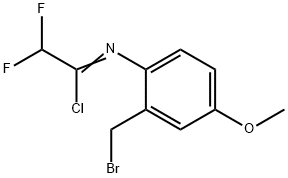 N-[2-(브로모메틸)-4-메톡시페닐]-2,2-디플루오로아세티미도일클로라이드 구조식 이미지