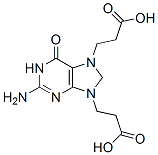 7,9-bis(2-carboxyethyl)guanine Structure