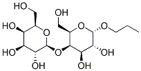 1-Propyl-4-O-beta galactopyranosyl-alpha galactopyranoside Structure