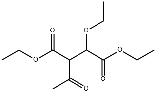 Butanedioic acid, 2-acetyl-3-ethoxy-, diethyl ester (9CI) 구조식 이미지