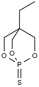 4-Ethyl-2,6,7-trioxa-1-phosphabicyclo[2.2.2]octane1-sulfide Structure