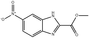 1H-벤지미다졸-2-카르복실산,5-니트로-,메틸에스테르 구조식 이미지