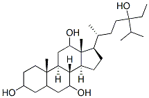 24-에틸콜레스테인-3,7,12,24-테트롤 구조식 이미지