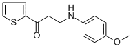 3-(4-METHOXYANILINO)-1-(2-THIENYL)-1-PROPANONE Structure