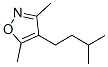 Isoxazole, 3,5-dimethyl-4-(3-methylbutyl)- (9CI) Structure