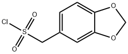 Benzo[1,3]dioxol-5-ylmethanesulfonyl chloride Structure