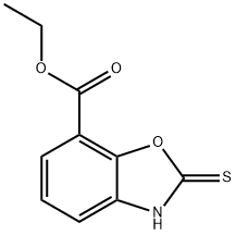 2-메르캅토벤조옥사졸-7-카르복실산에틸에스테르 구조식 이미지