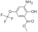 2-Hydroxy-3-amino-5-trifluoromethoxy-benzoic acid methyl ester Structure