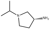 (3R)-1-이소프로필피롤리딘-3-아민 구조식 이미지