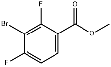 3-Bromo-2,4-difluorobenzoic acid methyl ester Structure