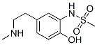 N-[2-hydroxy-5-(2-methylaminoethyl)phenyl]methanesulfonamide Structure