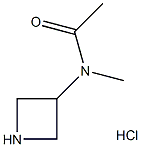 N-3-아제티디닐-N-메틸-아세트아미드염화물 구조식 이미지
