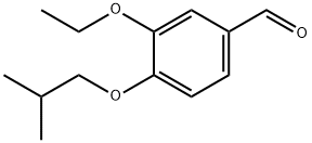 3-ETHOXY-4-ISOBUTOXY-벤잘데하이드 구조식 이미지