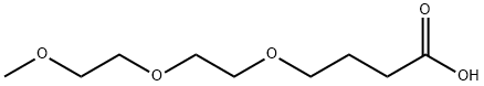 Butanoic acid, 4-[2-(2-methoxyethoxy)ethoxy]- Structure