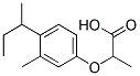 2-(4-butan-2-yl-3-methyl-phenoxy)propanoic acid Structure