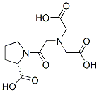 (2S)-1-[2-(bis(carboxymethyl)amino)acetyl]pyrrolidine-2-carboxylic aci d Structure