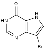 7-BROMO-1,5-DIHYDRO-4H-PYRROLO[3,2-D]PYRIMIDIN-4-ONE 구조식 이미지
