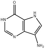 4H-Pyrrolo[3,2-d]pyrimidin-4-one, 7-amino-1,5-dihydro- (9CI) 구조식 이미지