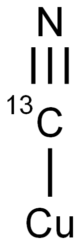 구리(I)시안화물-13C 구조식 이미지