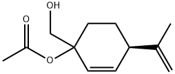 (4R)-1-Hydroxy-4-(1-methylethenyl)-2-cyclohexene-1-methanol1-Acetate(부분입체이성질체의혼합물) 구조식 이미지