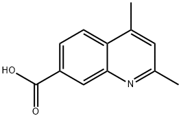 2,4-dimethylquinoline-7-carboxylic acid Structure