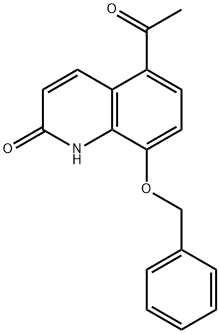 5-Acetyl-8-(phenylmethoxy)-2-quinolinone Structure