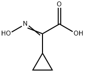 2-Cyclopropyl-2-(hydroxyimino)acetic acid 구조식 이미지