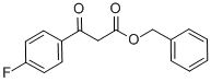 BETA-OXO-4-FLUORO-BENZENEPROPANOIC ACID PHENYLMETHYL ESTER 구조식 이미지