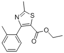 2-METHYL-4-(2-METHYLPHENYL)-5-THIAZOLECARBOXYLIC ACID ETHYL ESTER Structure