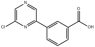 3-(6-CHLORO-PYRAZIN-2-YL)-BENZOIC ACID Structure