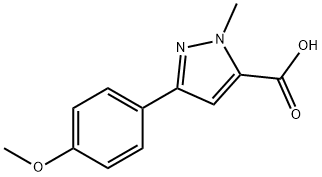 5-(4-Methoxyphenyl)-2-Methylpyrazole-3-carboxylic acid Structure