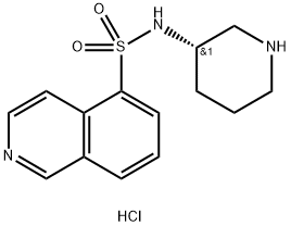 (S)-이소퀴놀린-5-술폰산피페리딘-3-일아미드디히드로클로라이드 구조식 이미지