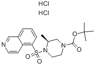 (S)-4-(Isoquinoline-5-sulfonyl)-3-methyl-piperazine-1-carboxylic acid tert-butyl ester dihydrochloride Structure