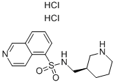 (S)-이소퀴놀린-5-술폰산(피페리딘-3-일메틸)-아미드이염산염 구조식 이미지