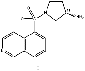 (S)-1-(이소퀴놀린-5-술포닐)-피롤리딘-3-일아민디히드로클로라이드 구조식 이미지