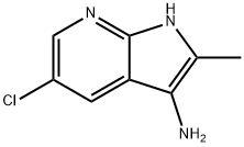 1H-Pyrrolo[2,3-b]pyridin-3-aMine, 5-chloro-2-Methyl- 구조식 이미지