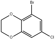 1,4-Benzodioxin,  5-bromo-7-chloro-2,3-dihydro- Structure