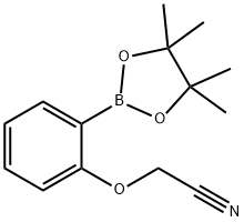 [2-(4,4,5,5-Tetramethyl-[1,3,2]dioxaborolan-2-yl)-phenoxy]-acetonitrile Structure