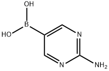 2-Amino-pyrimidine-5-boronic acid 구조식 이미지