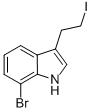 1H-INDOLE,7-BROMO-3-(2-IODOETHYL)- Structure