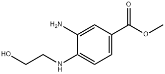 메틸3-아미노-4-((2-히드록시에틸)아미노)벤조에이트 구조식 이미지