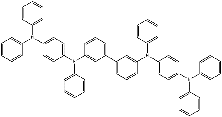 N,N'-di-phenyl-N,N'-di-[4-(N,N-di-phenyl-amino)pheny]benzidine 구조식 이미지